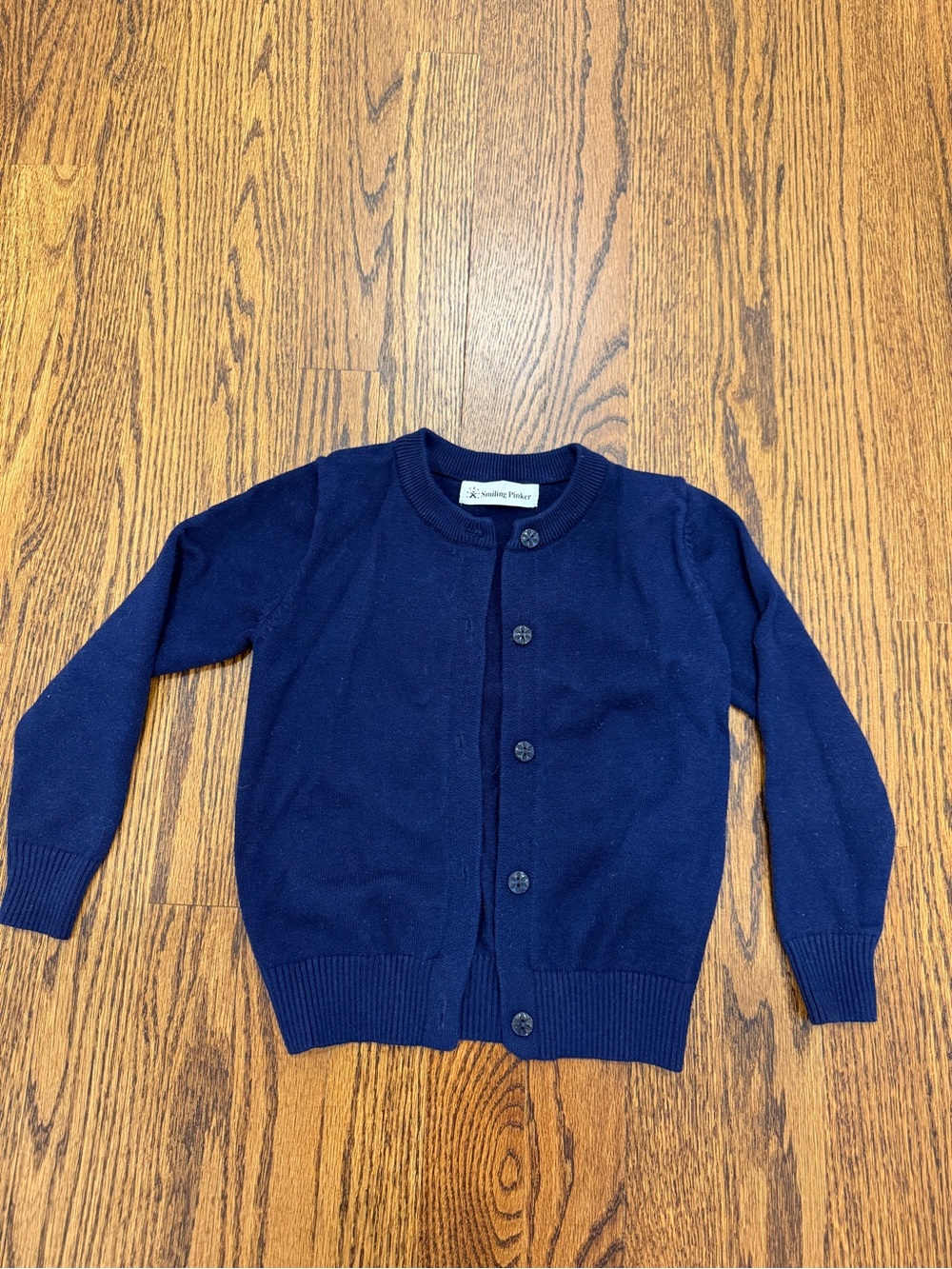 Seed Heritage Navy Girls Button-Front Cardigan